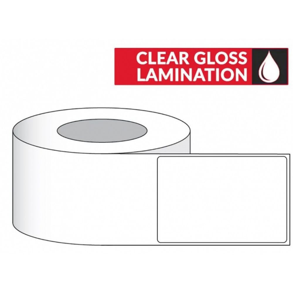 4.25 in x 6 in Clear Gloss Lamination Label roll for IColor 250 (325/roll)